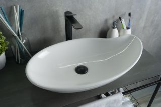 Раковина Gid N9052 51116 накладная белая 65x38x14